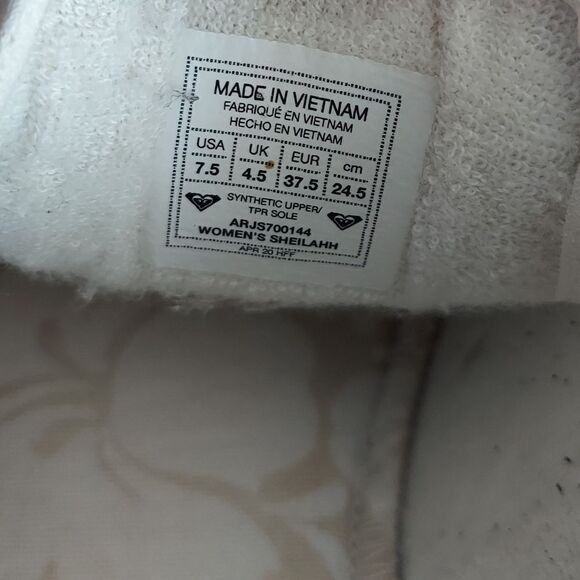 Womens Roxy Sheilahh Platform Casual Shoe - White 7.5 - Picture 10 of 10